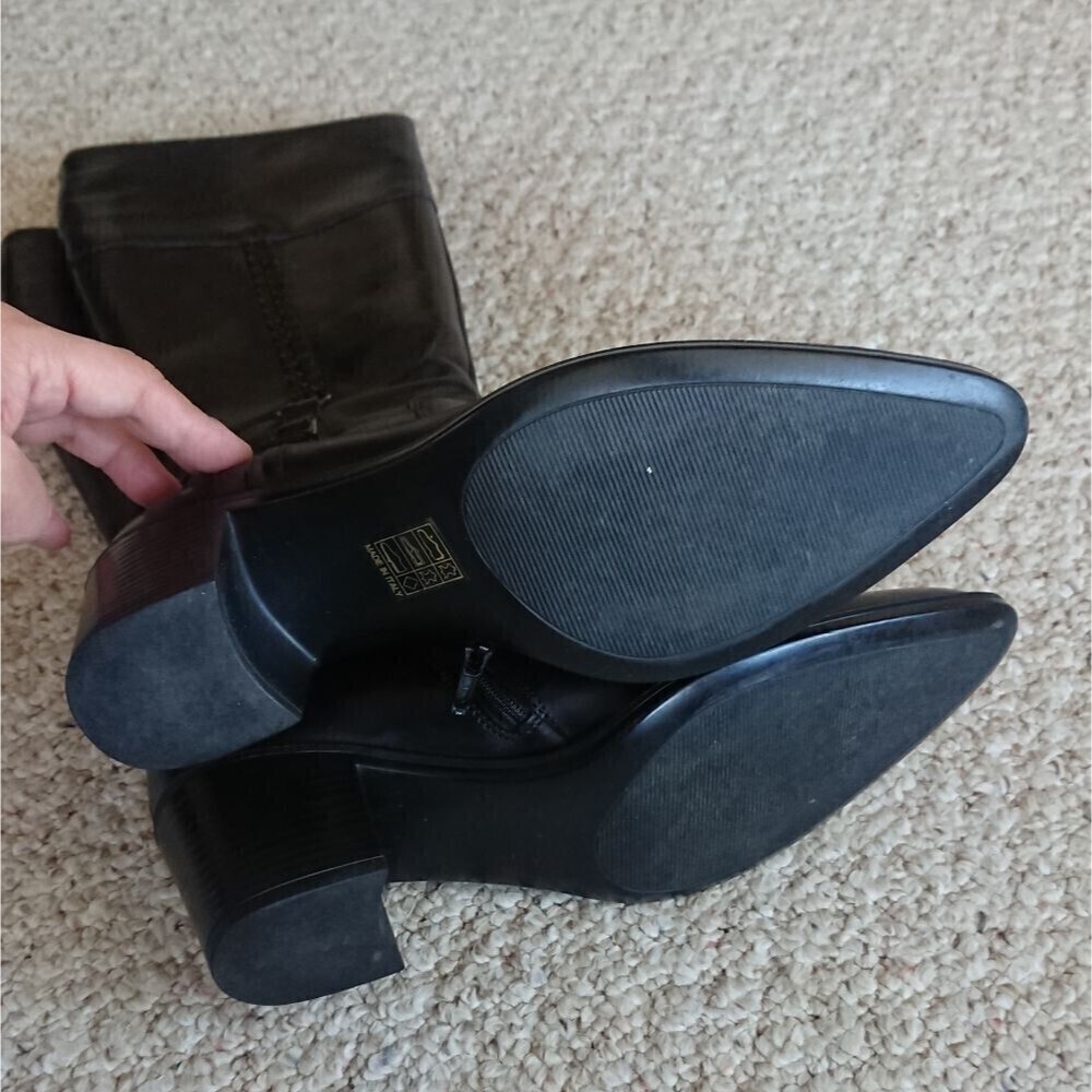Tremp Italian Black Leather Boots size 8 - Picture 12 of 12